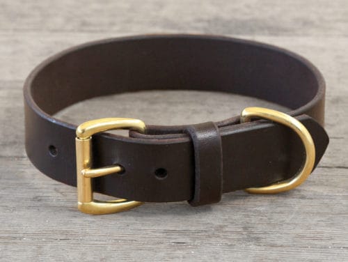 BUCKLED MARTINGALE leather dog collar | CALIFORNIA COLLAR CO.