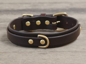 Double Basic - Leather Dog Collar