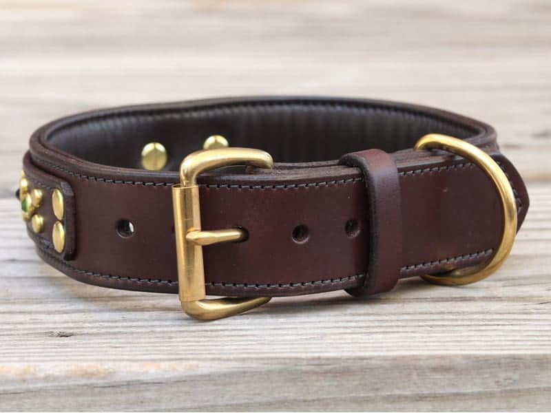 1.25 LOUIS Leather Dog Collar » CALIFORNIA COLLAR CO.