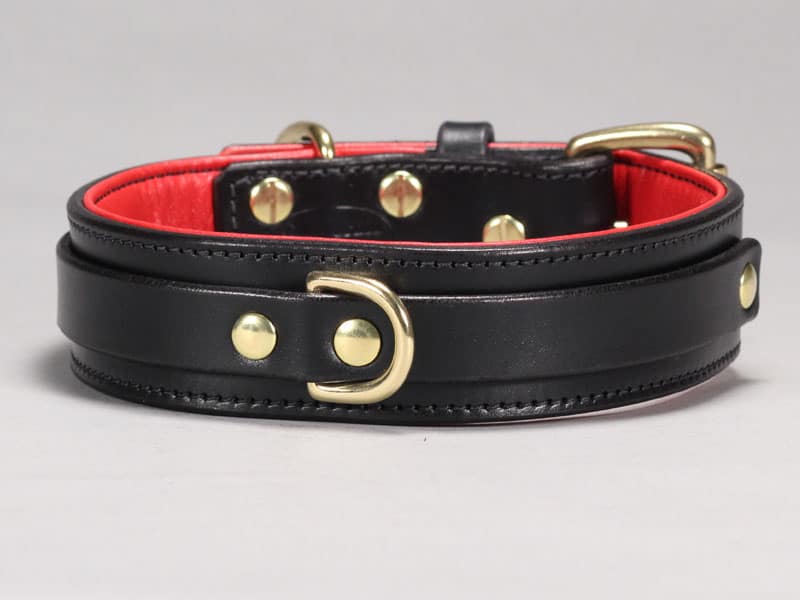 1.5" THE LOUIS leather dog collar | CALIFORNIA COLLAR CO.