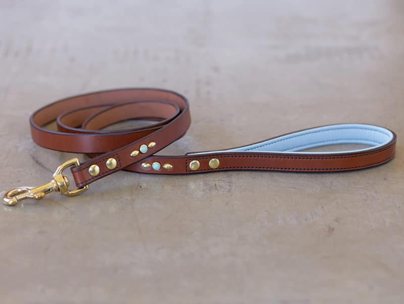 custom leather dog leashes