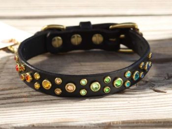 3/4" OMBRÉ COLLAR : rainbow