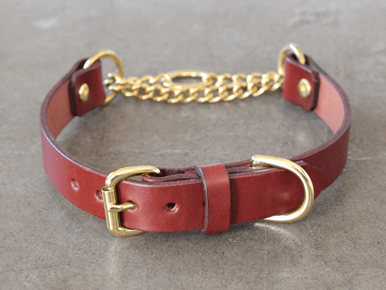 Custom Martingale Leather Dog Collar CALIFORNIA COLLAR CO.