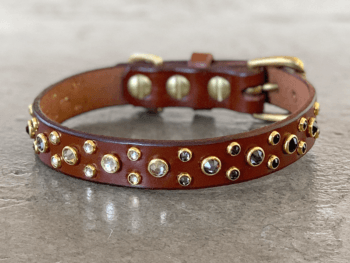 3/4" OMBRÉ COLLAR : black + grey