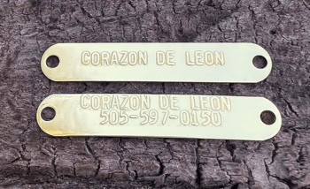 Embossed Nameplate : Small